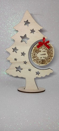 Albero natale legno - albero, in