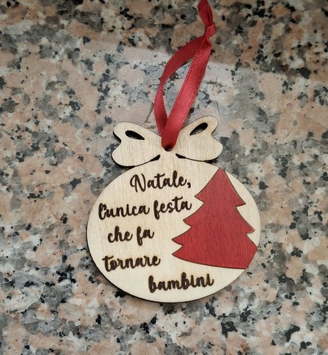 Pallina natale fiocco in - pallina,