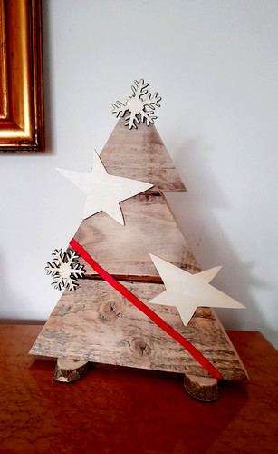 Albero natale legno - natale, in