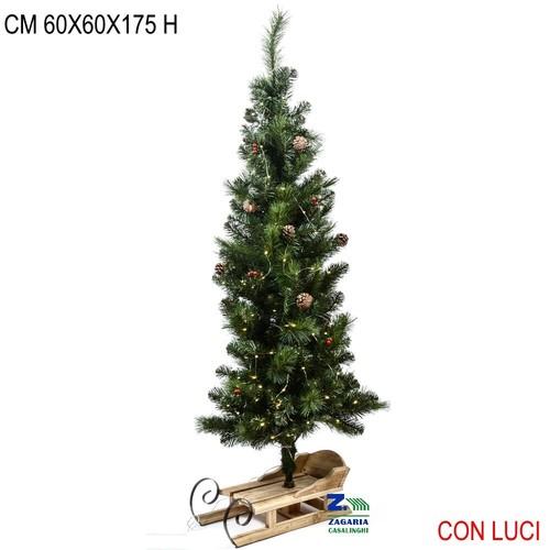 Albero natale con luci - di,