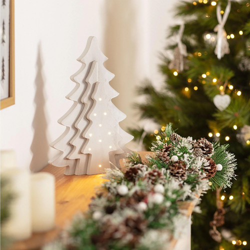 Albero natale led legno - led,