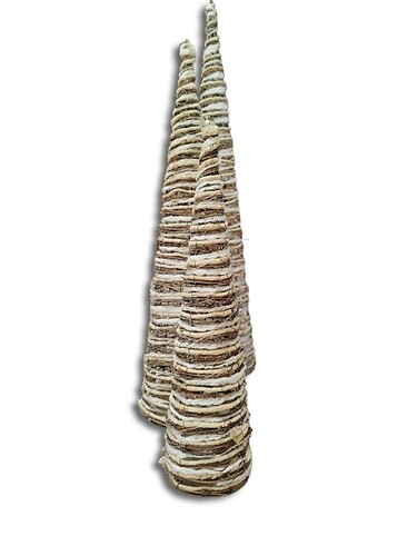 Albero natale cono bianco - albero,