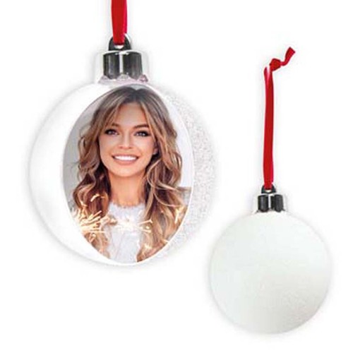 Palla albero natale bianco - palla, di