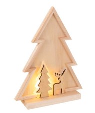 ALBERO DI NATALE IN LEGNO CON