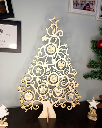 Albero natale legno con - albero,