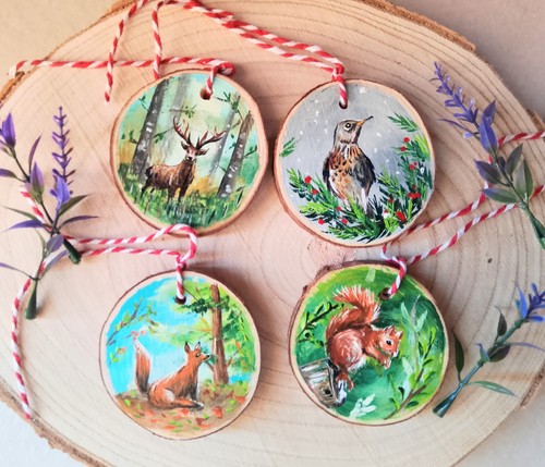 Fatto mano set ornamenti - set, 4